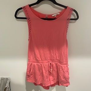 Coral romper Victoria secret XS good condition